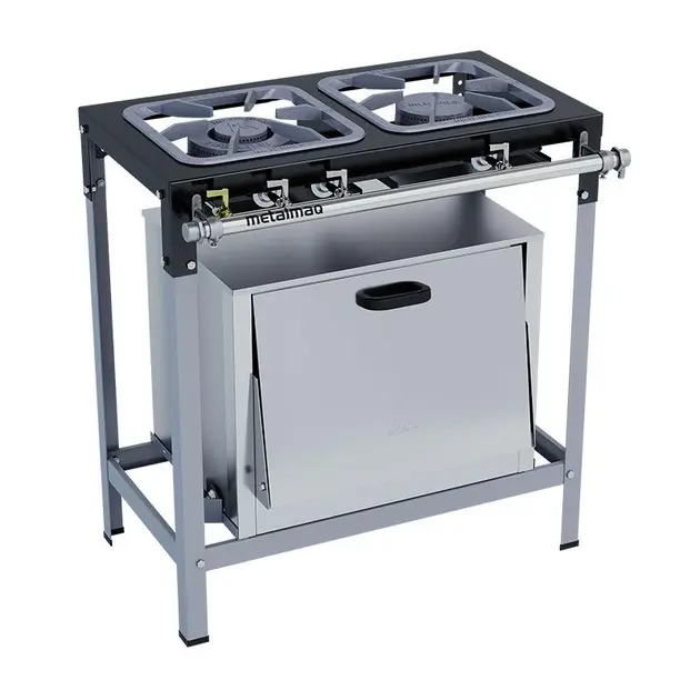 Fogão 6 Bocas Metalmaq Stori Premium 50×50 C/ Forno Cinza Fogão 6 Bocas Metalmaq Stori Premium 50x50 C/ Forno Cinza