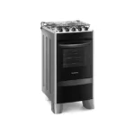 Fogão a Gás 4 Bocas Continental FC4CS Prata - Bivolt - Mesa Compartimentada