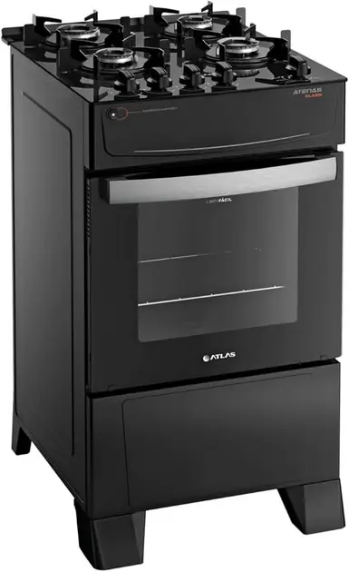 Fogão 4 Bocas Clarice Delicato Plus Preto – Bivolt
