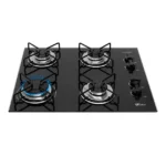 Fogão Cooktop Fischer 4 Bocas Preto Trempe Iron Bivolt Vidro Temperado