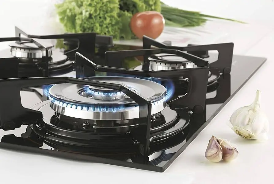 Fogão Cooktop Fischer 4 Bocas Preto Trempe Iron Bivolt Vidro Temperado Fogão Cooktop Fischer 4 Bocas Preto Trempe Iron Bivolt Vidro Temperado