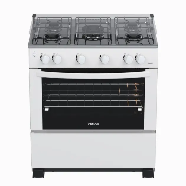 Fogão de Embutir 5 Bocas Venax Gaudi Inox – Bivolt, 883L, Acendimento Automático Fogão de Embutir 5 Bocas Venax Gaudi Inox - Bivolt, 883L, Acendimento Automático