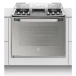 Fogão de Embutir Electrolux 76EXV Inox 5 Bocas com Grill e Timer Digital 220V