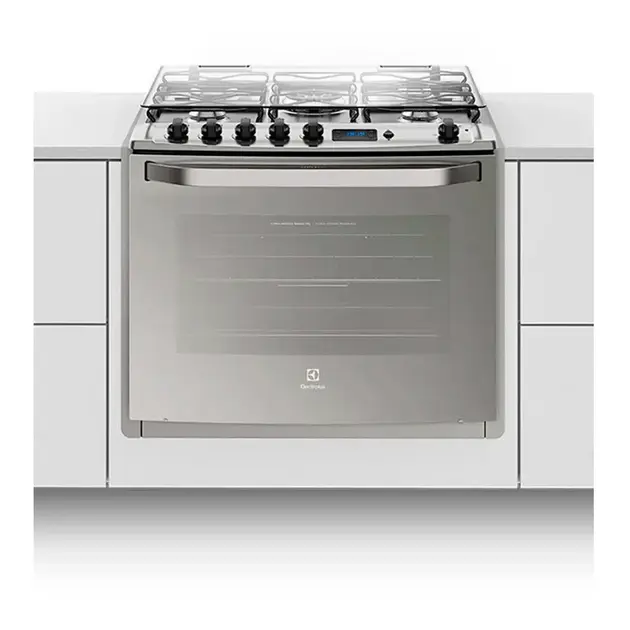 Fogão de Embutir Electrolux 76EXV Inox 5 Bocas com Grill e Timer Digital 220V