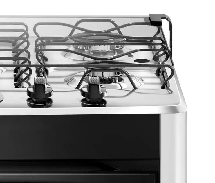 Fogão de Piso 5 Bocas Continental FC5CB Branco Bivolt com Mesa Compartimentada