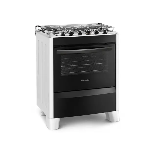 Fogão 5 Bocas Continental Brasil Branco – Bivolt – Fc5cb