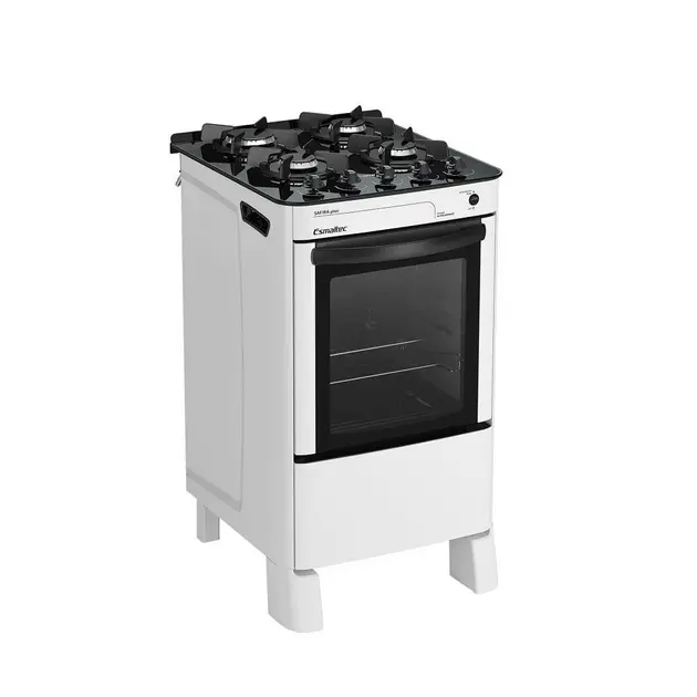 Fogão de Piso Esmaltec 4 Bocas Safira Branco - Bivolt - 0104001262