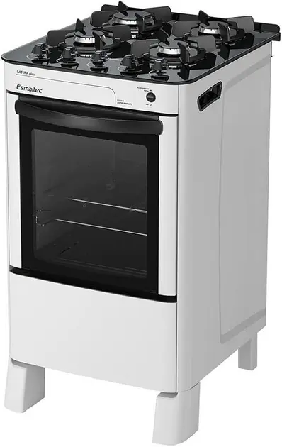 Fogão de Piso Esmaltec 4 Bocas Safira Branco - Bivolt - 0104001262