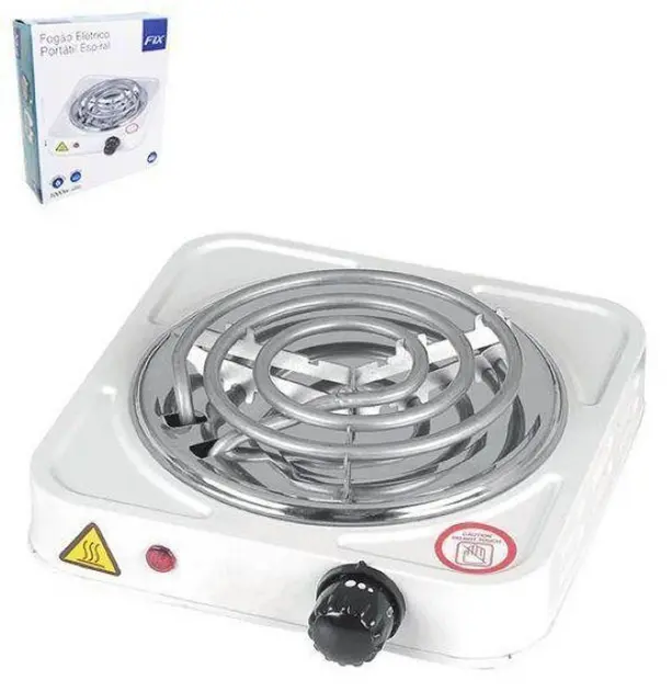 Fogão 1 Bocas Fix Camping Branco – 220v – Fxf06002