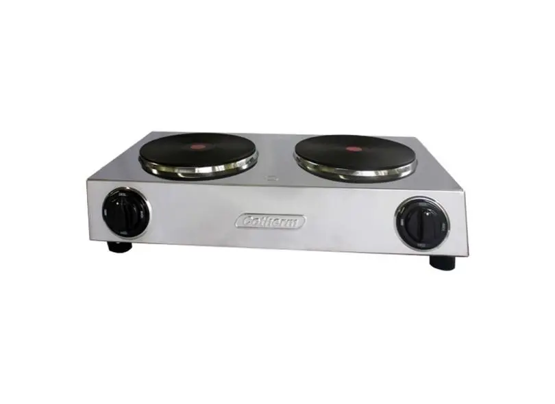 Fogão Elétrico Cotherm Rubi Inox 2 Bocas 220V - Potência 4000W