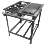 Fogão Industrial 2 Bocas Baixa Pressão P7 2QD Grafite MetalFour