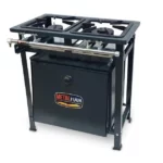 Fogão Industrial 2 Bocas Baixa Pressão P7 2QD Grafite MetalFour