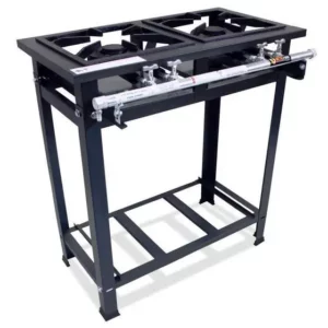 Fogão Industrial 2 Bocas Baixa Pressão P7 2QD Grafite MetalFour
