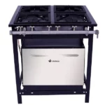 Fogão Industrial 4 Bocas a Gás Venâncio - E4F com Forno Extra