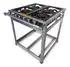 Fogão Industrial 4 Bocas Metal Brey Baixa Pressão Inox Stand 430