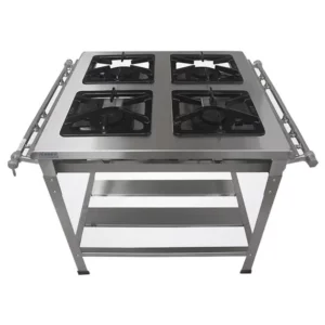 Fogão Industrial 4 Bocas Metal Brey Baixa Pressão Inox Stand 430