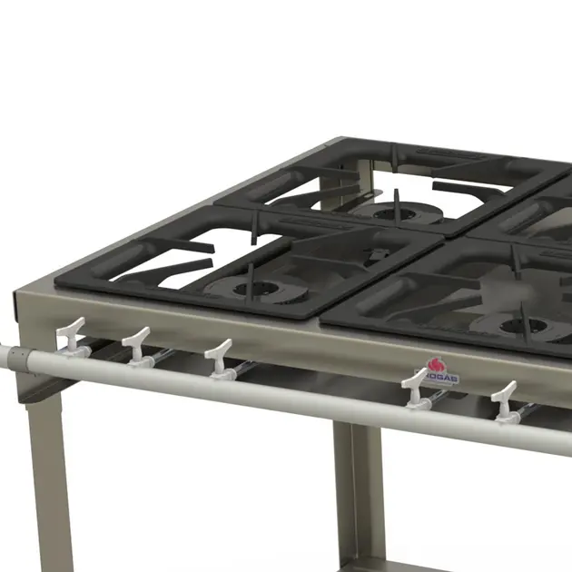 Fogão Industrial 6 Bocas Inox Progas PMI-600F