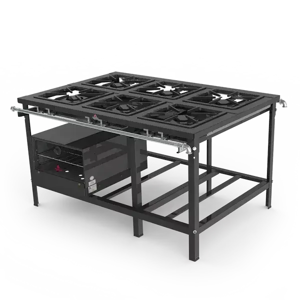 Fogão Industrial Alta Pressão Progas PMSA-600F 6 Queimadores com Registro