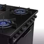 Fogão Industrial Dako 4 Bocas Preto C/ Forno e Tripla Chama - Couraçado