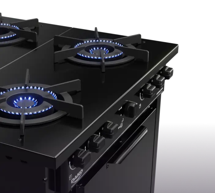 Fogão Industrial Dako 4 Bocas Preto C/ Forno e Tripla Chama – Couraçado Fogão Industrial Dako 4 Bocas Preto C/ Forno e Tripla Chama - Couraçado