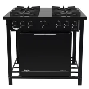 Fogão Industrial Dako 4 Bocas Preto C/ Forno e Tripla Chama - Couraçado