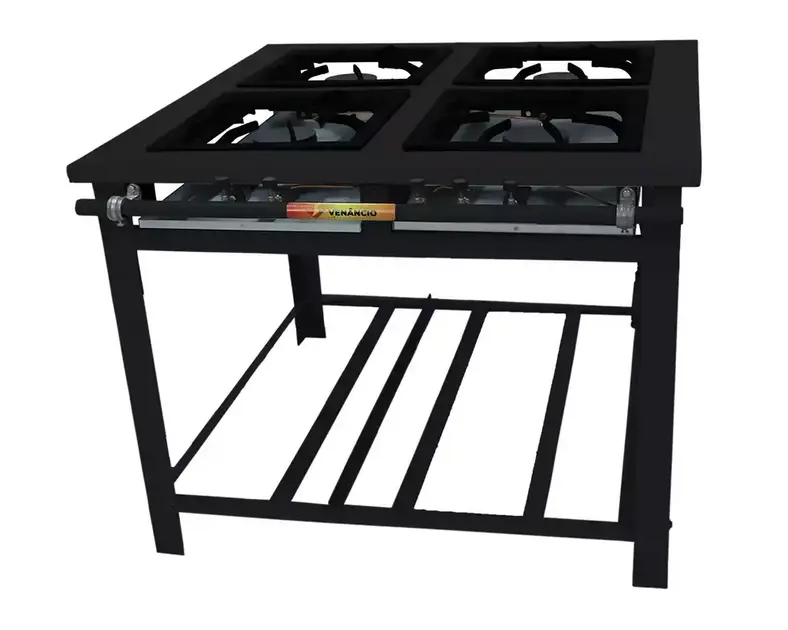 Fogão Industrial Maxi 3 Bocas Duplas a Gás Venâncio – M3D Fogão Industrial Maxi 3 Bocas Duplas a Gás Venâncio - M3D