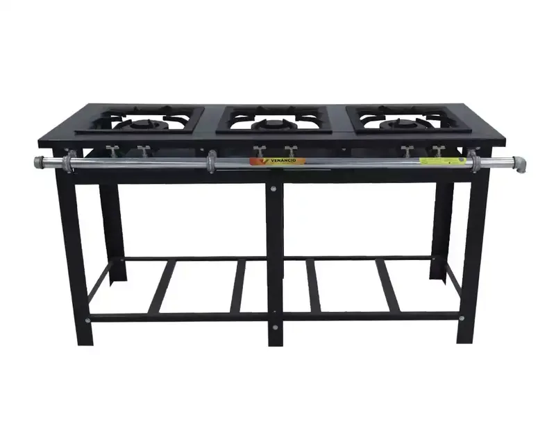 Fogão 3 Bocas Venâncio Maxi Preto – M3d