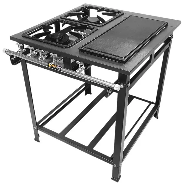 Fogão Industrial MetalFour P7 2 Bocas Baixa Pressão