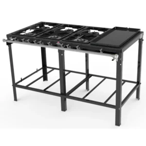 Fogão Industrial Progás PMSD-603 FCH - 3 Bocas com Chapa Epóxi Desmontável