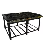 Fogão Industrial Venâncio 6 Bocas Baixa Pressão com Forno E6D3F - 30x30
