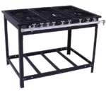 Fogão Industrial Venâncio 6 Bocas Baixa Pressão com Forno E6D3F - 30x30