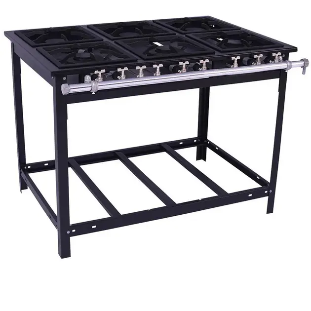 Fogão Industrial Venâncio 6 Bocas Baixa Pressão com Forno E6D3F – 30×30 Fogão Industrial Venâncio 6 Bocas Baixa Pressão com Forno E6D3F - 30x30