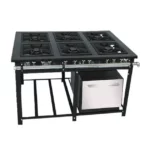 Fogão Industrial Venâncio 6 Bocas Baixa Pressão com Forno E6D3F - 30x30