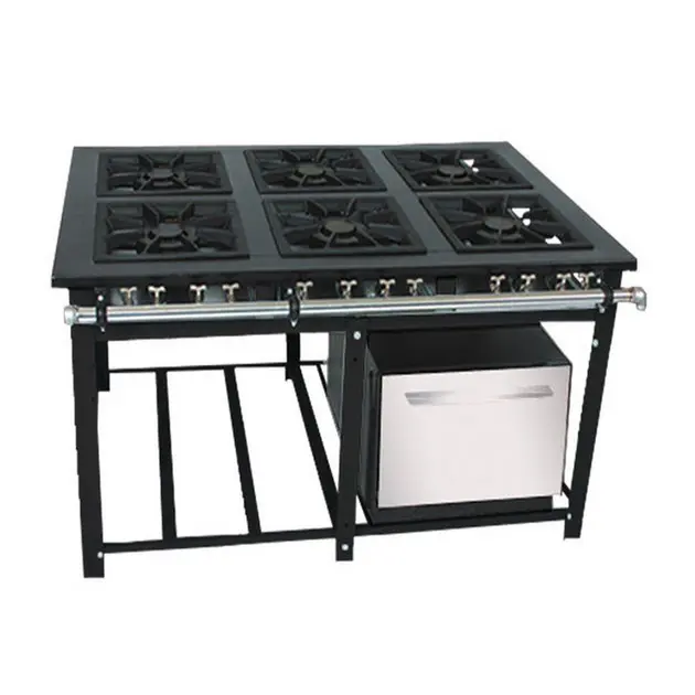 Fogão Industrial Venâncio 6 Bocas Baixa Pressão com Forno E6D3F – 30×30 Fogão Industrial Venâncio 6 Bocas Baixa Pressão com Forno E6D3F - 30x30