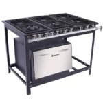 Fogão Industrial Venâncio 6 Bocas Baixa Pressão com Forno E6D3F - 30x30