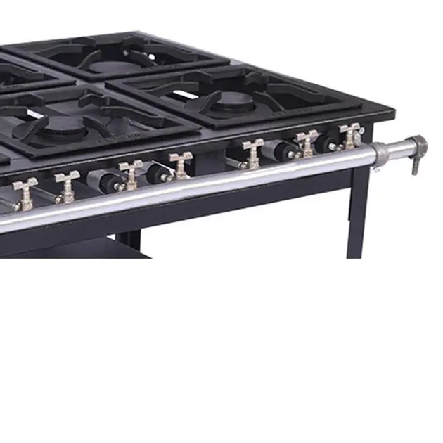 Fogão Industrial Venâncio 6 Bocas Baixa Pressão com Forno E6D3F – 30×30 Fogão Industrial Venâncio 6 Bocas Baixa Pressão com Forno E6D3F - 30x30