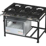 Fogão Itajobi Luxo 6 Bocas com Forno - Grafite