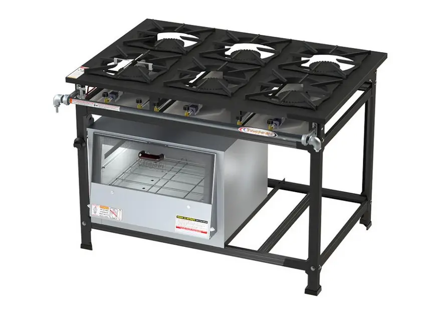 Fogão Itajobi Luxo 6 Bocas com Forno - Grafite