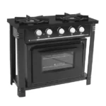 Fogão Profissional Venâncio 6 Bocas Bravo Preto BR6BPR - Alto Rendimento