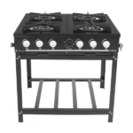 Fogão Profissional Venâncio 6 Bocas Bravo Preto BR6BPR - Alto Rendimento