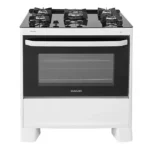 Fogão Suggar Max Glass 5 Bocas Branco Mesa em Vidro - Bivolt - FGVMG510BR