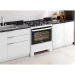 Fogão Suggar Max Glass 5 Bocas Branco Mesa em Vidro - Bivolt - FGVMG510BR