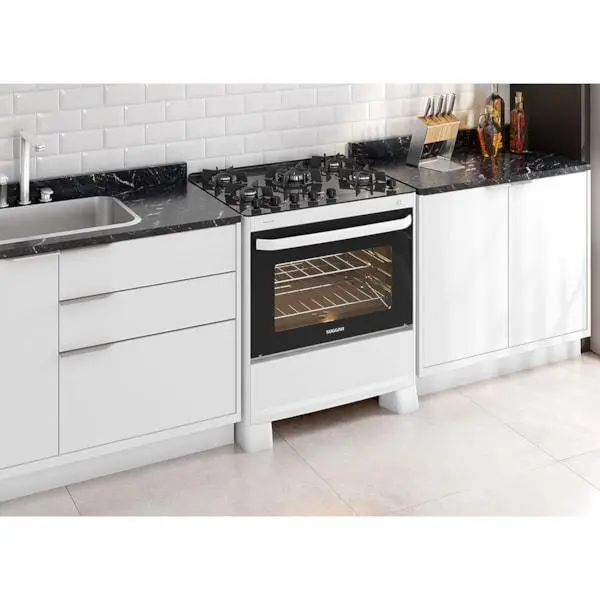 Fogão Suggar Max Glass 5 Bocas Branco Mesa em Vidro – Bivolt – FGVMG510BR Fogão Suggar Max Glass 5 Bocas Branco Mesa em Vidro - Bivolt - FGVMG510BR