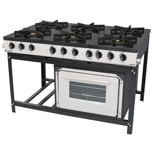 Fogão Venâncio de 6 Bocas e 2 Fornos – Modelo FA6C2F Fogão Venâncio de 6 Bocas e 2 Fornos - Modelo FA6C2F