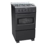 Fogão Venax 4 Bocas Preto - Fi 430 Automático, Mesa de Vidro, GLP