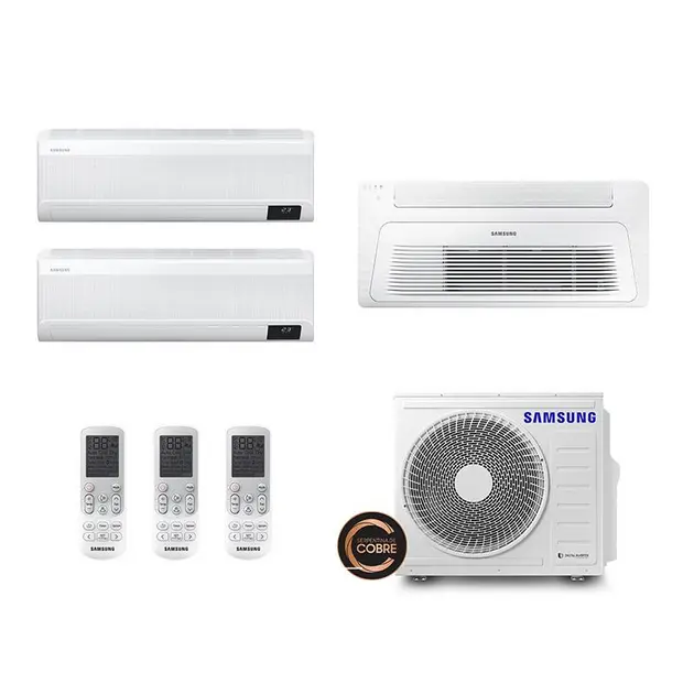 Ar Condicionado Multisplit Tri 39000 Btu(9000+12000+18000) Quente/frio – Inverter – Gree – 220v – Gwh(18)atd-d6dna1a Gwh(12)atc-d6dna1a Gwh(09)atb-d6dna1a / 3gwhd(30)nd6bo