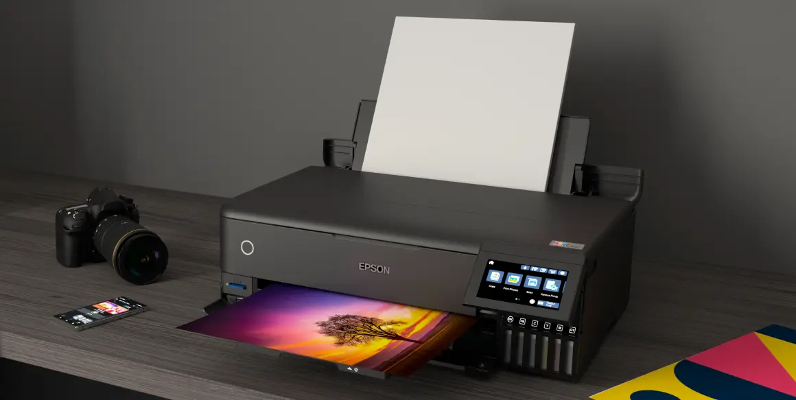 Impressora Fotográfica Epson Ecotank L8180 Colorida A3+ Jato de Tinta USB, Wi-Fi e Ethernet 110V