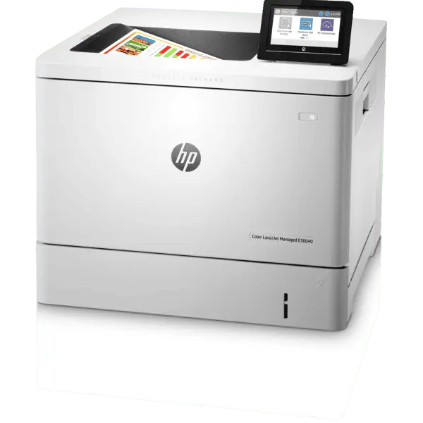 Impressora Multifuncional HP E55040DN Laser Color 38 ppm com Wi-Fi e Ethernet