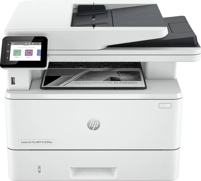 Impressora Multifuncional HP Laserjet Pro 4103dw USB, Ethernet e Wi-Fi – Monocromática