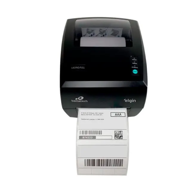 Impressora Térmica Etiqueta Elgin L42 Pro - USB e Ethernet Bivolt 203 DPI
